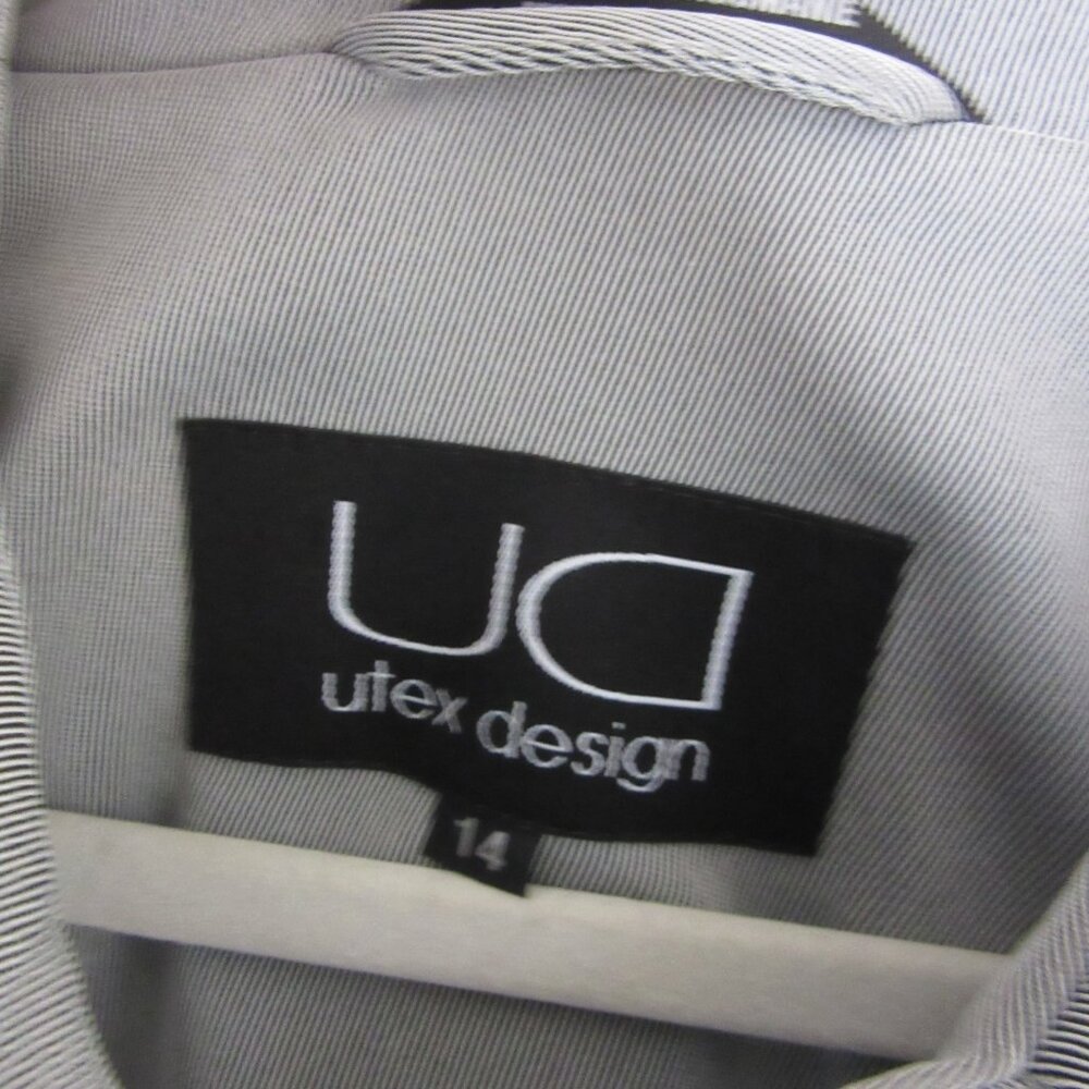 Utex Design Trench Coat Woman's Button Up Pockets… - image 2